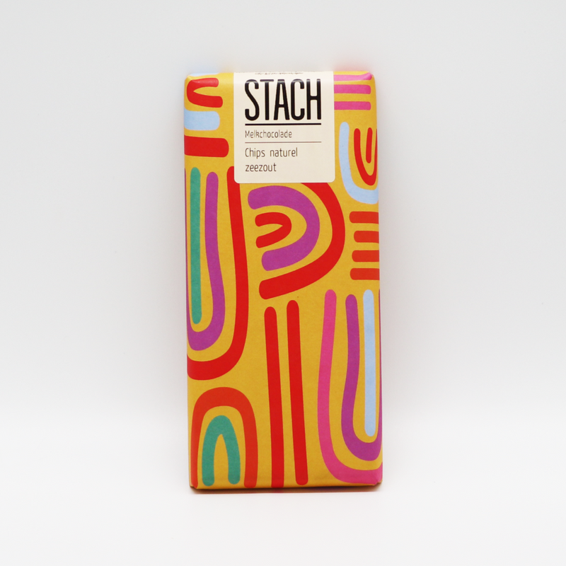 STACH chocolade - Melk Chips Naturel Zeezout
